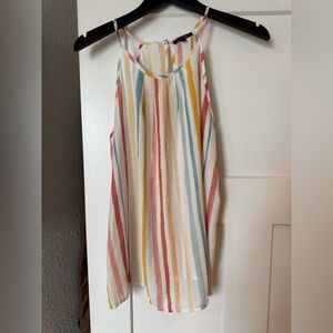 Papermoon Multi-Color Striped Sleeveless Blouse